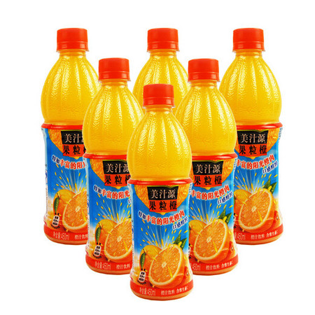 麻陽縣扶貧地方館 美汁源果粒橙450ml*24瓶整箱果汁飲料批發指南